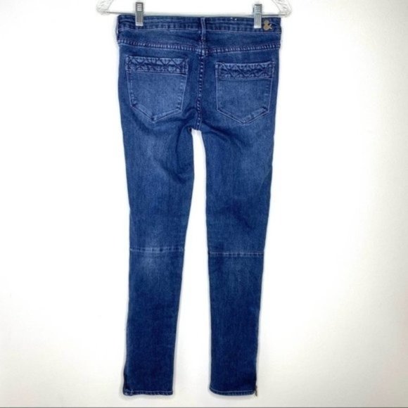 & Denim H&M Moto Skinny Low Rise Ankle Jeans Size 28 - Picture 7 of 8